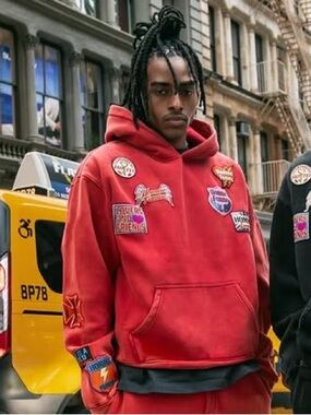 🆕 HOMME FEMME Heartbreak Hoodie Red Washed limited release no restock